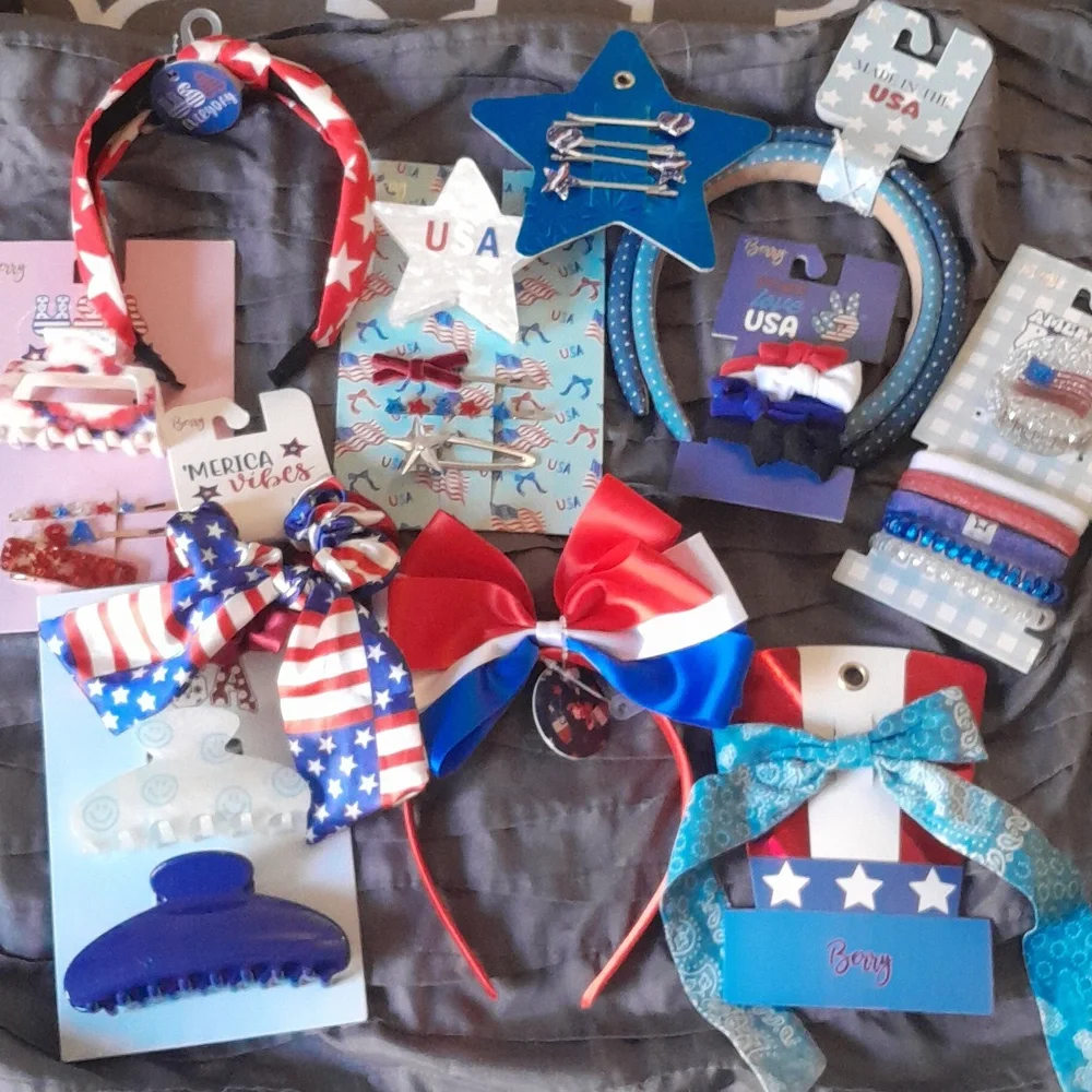 Star-Spangled Kids Hair Accessory Collection - Picture 1 of 4
